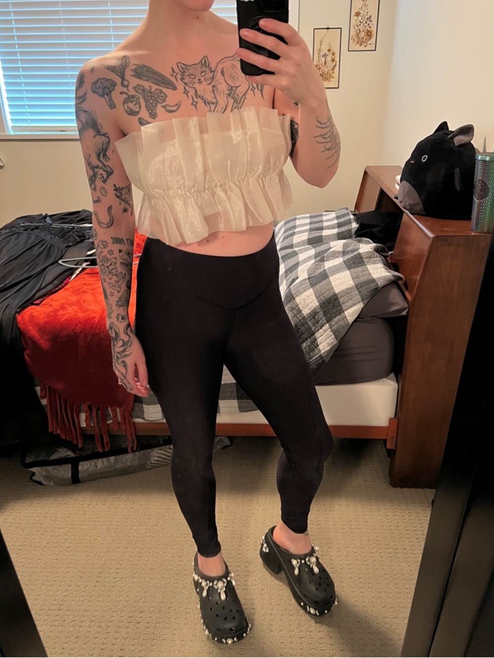 Japan ruffle tube top